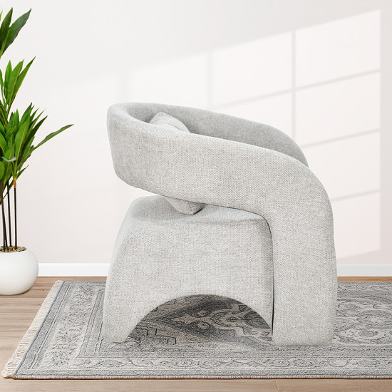 كرسي مفرد عصري من القماش رمادي كرسي مفرد عصري من القماش رمادي