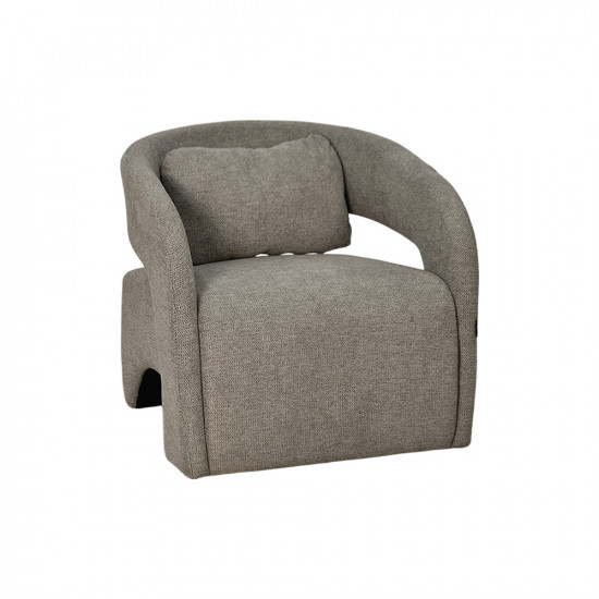 كرسي مفرد عصري من القماش بني كرسي مفرد عصري من القماش بني