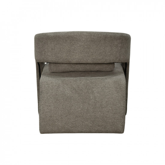 كرسي مفرد عصري من القماش بني كرسي مفرد عصري من القماش بني