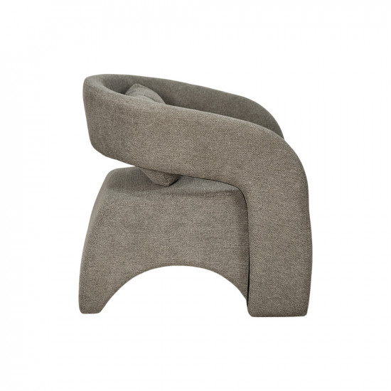 كرسي مفرد عصري من القماش بني كرسي مفرد عصري من القماش بني