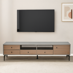 وحدة تلفاز مودرن خشب 180 سم