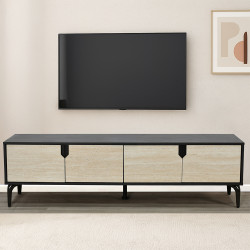 وحدة تلفاز مودرن خشبية 160 سم