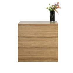 خزانة خشبية مودرن 3 أدراج 80 سم