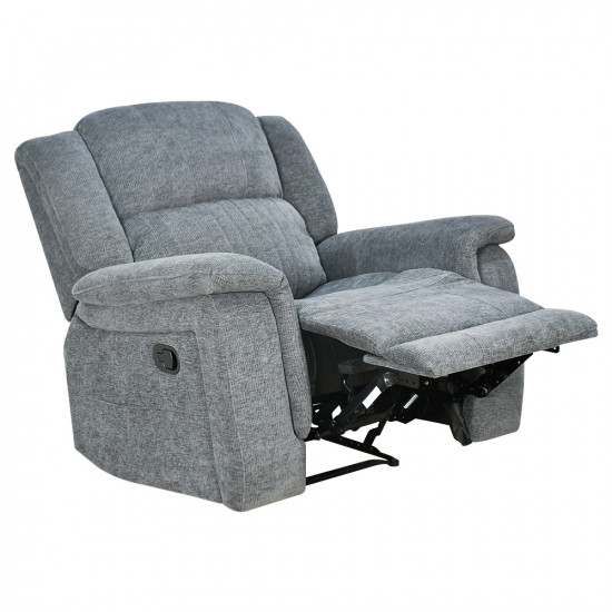 كرسي استرخاء فاخر ثابت قماش رمادي كرسي استرخاء فاخر ثابت قماش رمادي