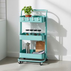 وحدة رفوف متحركة معدنية 3 أدوار تيفاني