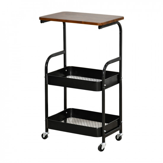 وحدة رفوف متحركة 3 أدوار سطح خشبي وحدة رفوف متحركة 3 أدوار سطح خشبي