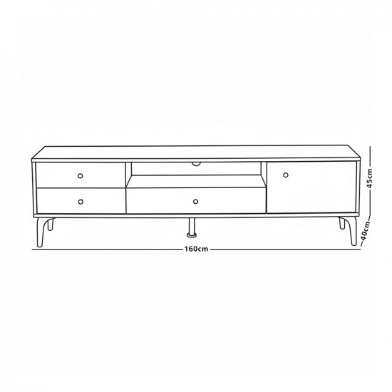 وحدة تلفاز مودرن خشب 160 سم وحدة تلفاز مودرن خشب 160 سم
