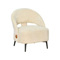 كرسي مفرد فاخر قماشي بيج