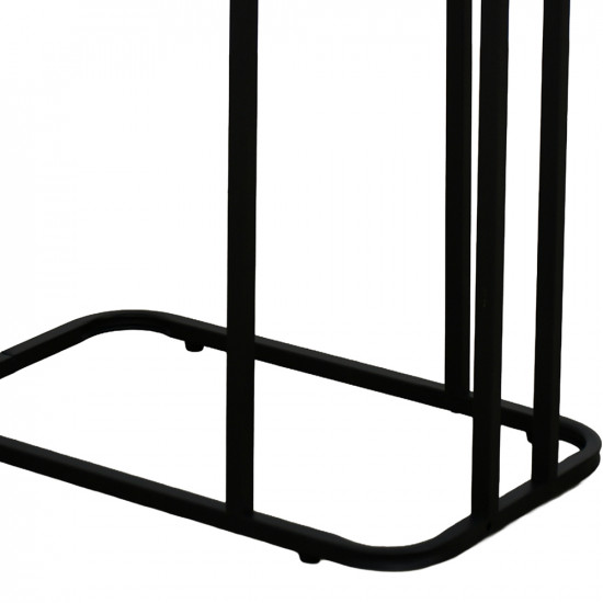 طاولة خدمة مفردة خشب مع قاعدة معدن