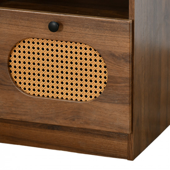 طاولة سرير جانبية مودرن خشبية 