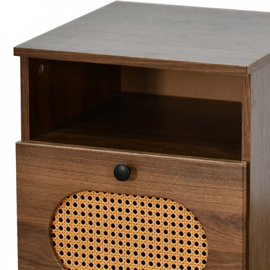 طاولة سرير جانبية مودرن خشبية 