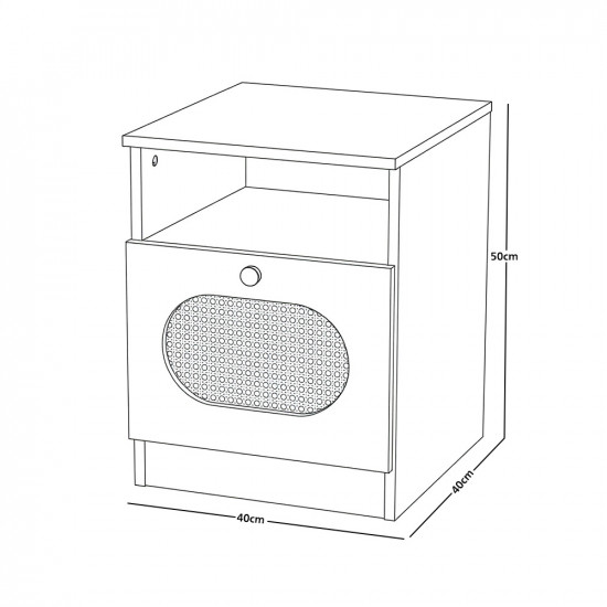 طاولة سرير جانبية مودرن خشبية 