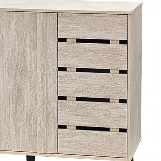 دولاب متعدد الاستخدام خشبي بيج 120 سم