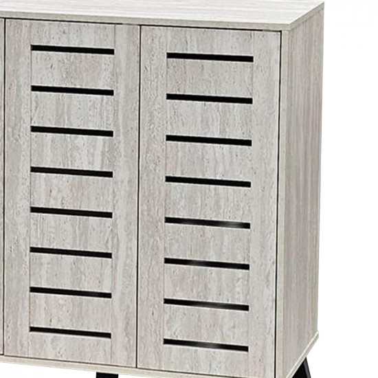 دولاب متعدد الاستخدام خشبي رمادي 103 سم