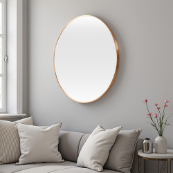 مرآة حائط اطار ذهبي مرآة حائط اطار ذهبي