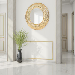 مرآة حائط اطار نحاسي مرآة حائط اطار نحاسي