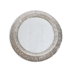 مرآة حائط اطار فضي مرآة حائط اطار فضي