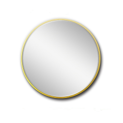 مرآة حائط 100x100 سم بإطار معدن