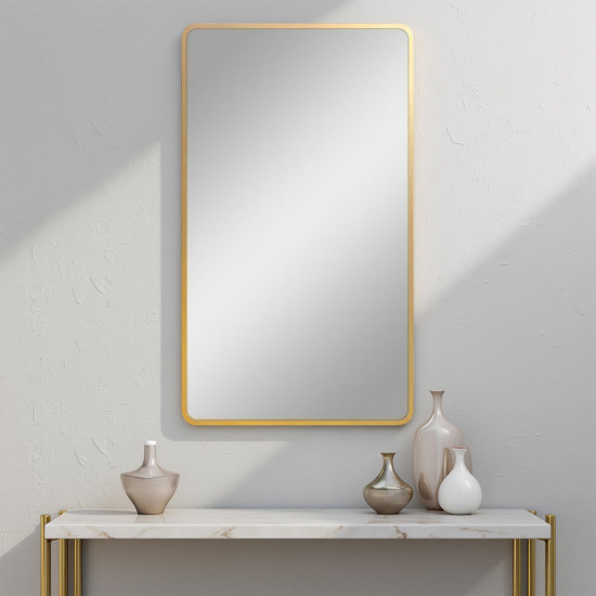 مرآة حائط 160x80 سم بإطار معدن