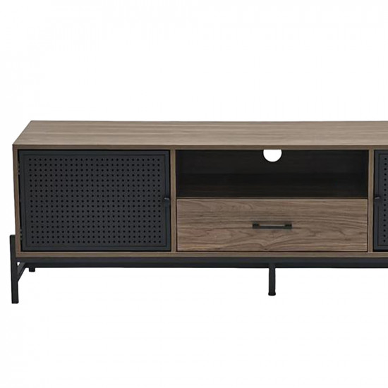 وحدة تلفاز مودرن خشبية بني 160 سم وحدة تلفاز مودرن خشبية بني 160 سم