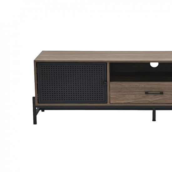 وحدة تلفاز خشبية مودرن بني 180 سم وحدة تلفاز خشبية مودرن بني 180 سم