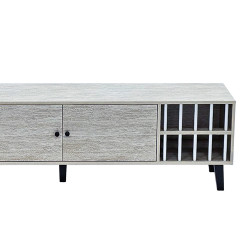 وحدة تلفاز خشبية مودرن رمادي 160 سم وحدة تلفاز خشبية مودرن رمادي 160 سم