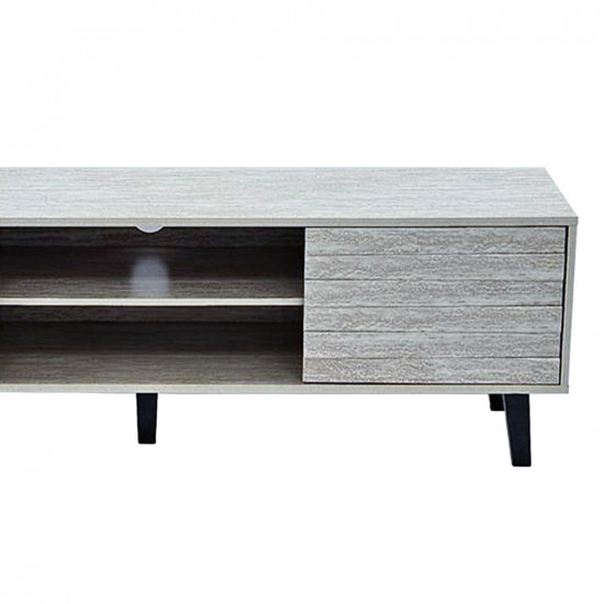 وحدة تلفاز خشبية مودرن رمادي 160 سم