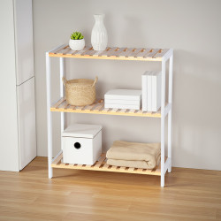 وحدة رفوف 3 أدوار خشب وحدة رفوف 3 أدوار خشب