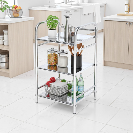 وحدة رفوف فضي 3 أدوار استيل