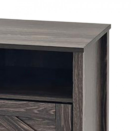 طاولة سرير جانبية خشب بني 60×40 سم طاولة سرير جانبية خشب بني 60×40 سم