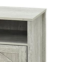 طاولة سرير جانبية خشب رمادي 60×40 سم