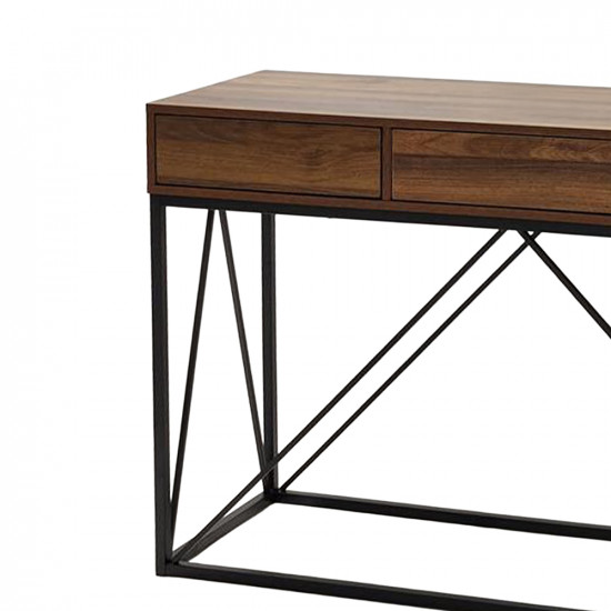 مدخل استقبال مودرن خشبي بني