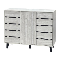 دولاب متعدد الاستخدام خشبي رمادي 120 سم