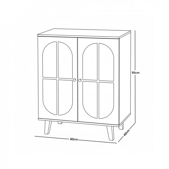 دولاب عصري متعدد الاستخدام خشبي 80 سم دولاب عصري متعدد الاستخدام خشبي 80 سم