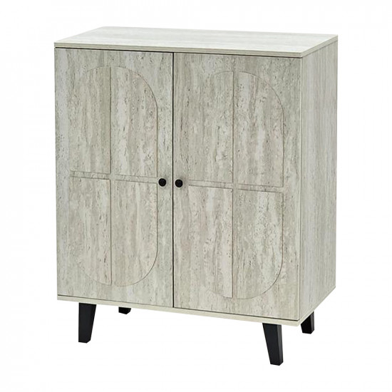 دولاب متعدد الاستخدام خشبي رمادي 80 سم