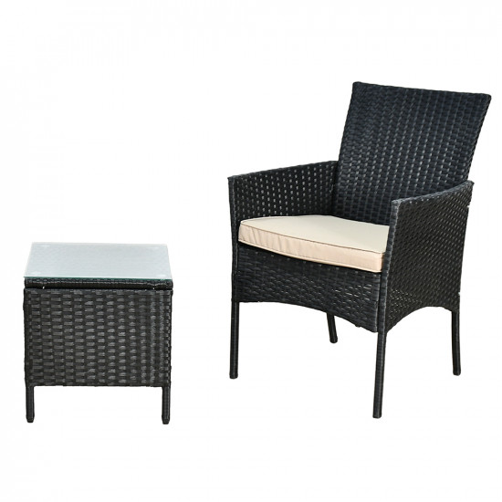 جلسة خارجية 2 مقعد وطاولة بسطح زجاجي جلسة خارجية 2 مقعد وطاولة بسطح زجاجي