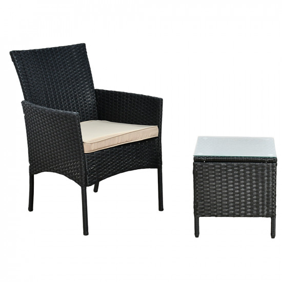 جلسة خارجية 2 مقعد وطاولة بسطح زجاجي جلسة خارجية 2 مقعد وطاولة بسطح زجاجي