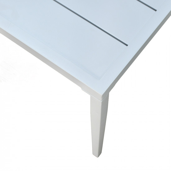 جلسة خارجية 2 مقعد معدني أبيض