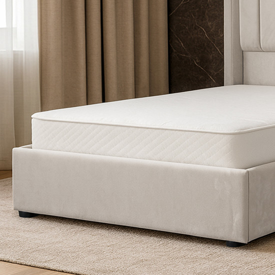 سرير خشبي بتنجيد مخملي عصري 120×200سم سرير خشبي بتنجيد مخملي عصري 120×200سم