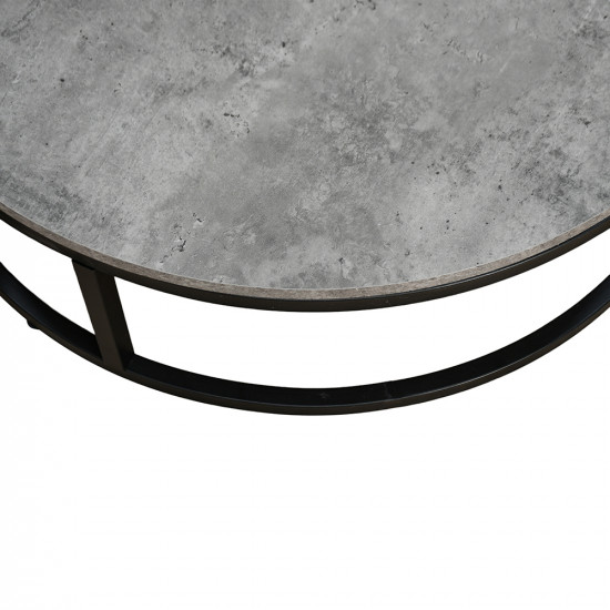 طقم طاولات خدمة دائرية 5 قطع خشبي رمادي طقم طاولات خدمة دائرية 5 قطع خشبي رمادي