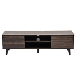 وحدة تلفاز خشبية مودرن بني 160 سم وحدة تلفاز خشبية مودرن بني 160 سم