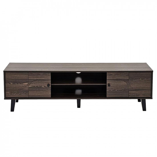 وحدة تلفاز خشبية مودرن بني 160 سم وحدة تلفاز خشبية مودرن بني 160 سم