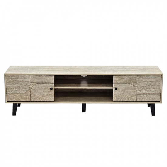 وحدة تلفاز خشبية مودرن بيج 160 سم