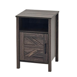 طاولة سرير جانبية خشب بني  60×40 سم 