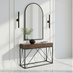 مدخل استقبال مودرن خشبي بني مدخل استقبال مودرن خشبي بني