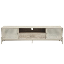 وحدة تلفاز خشبية مودرن بيج 180 سم وحدة تلفاز خشبية مودرن بيج 180 سم