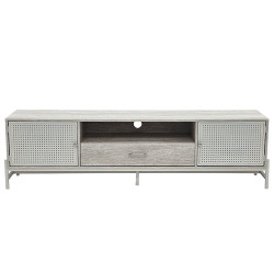 وحدة تلفاز خشبية مودرن رمادي 180 سم وحدة تلفاز خشبية مودرن رمادي 180 سم