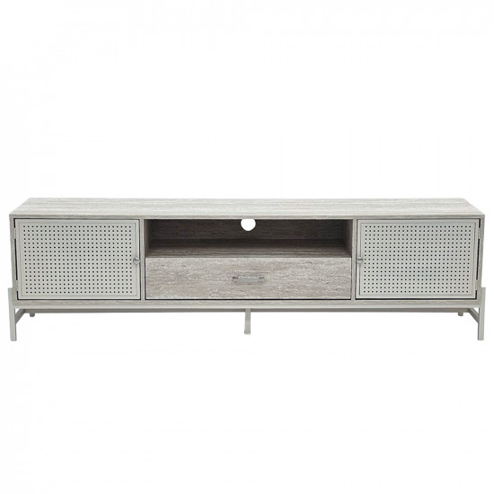وحدة تلفاز خشبية مودرن رمادي 180 سم