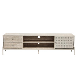 وحدة تلفاز خشبية بيج 180 سم وحدة تلفاز خشبية بيج 180 سم