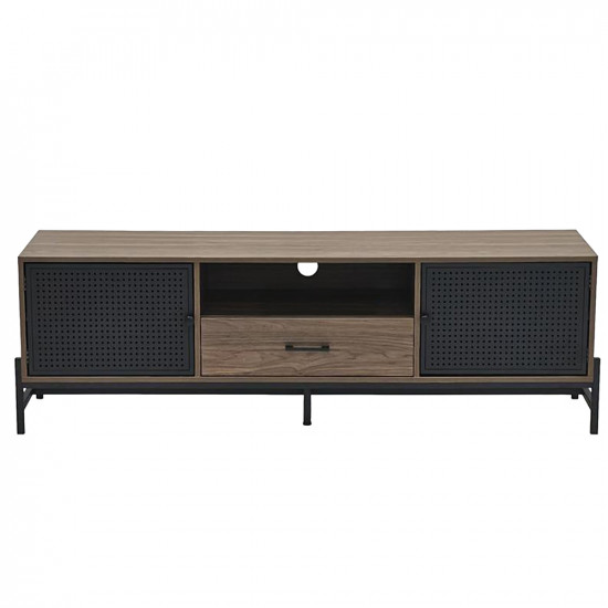 وحدة تلفاز مودرن خشبية بني 160 سم وحدة تلفاز مودرن خشبية بني 160 سم